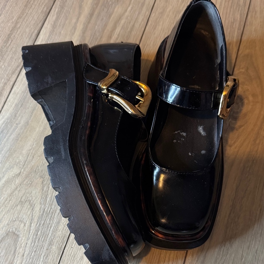 Circus  by Sam Adelman Black  Shoes with Buckle
